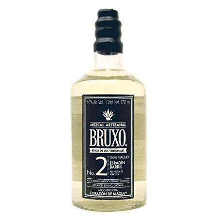 Mezcal Bruxo Pechuga 46° 750 ml - Notas dulces y herbal con un toque picante - Maridaje perfecto para melón, jamón serrano y quesos