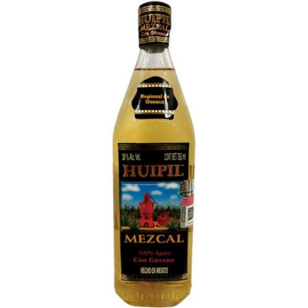 Mezcal Huipil con Gusano de Maguey 100% Agave Espadín