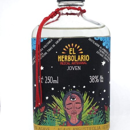 MEZCAL EL HERBOLARIO 38° Agave Espadín Santa María Quiegolani Oaxaca 250 ml Medalla de Oro 2019