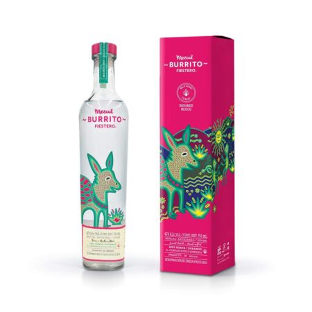 Mezcal Burrito Fiestero - 750 ml | Mezcal Artesanal de Agave Cenizo