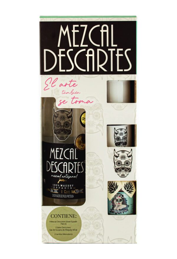 KIT DESCARTES: Mezcal Descartes, Sal de Gusano, Tarritos