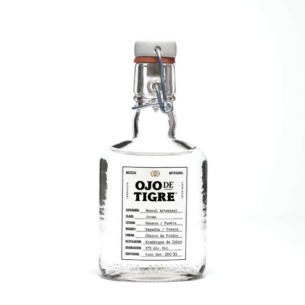 Mezcal Ojo de Tigre Joven 200 ml - Auténtico Mezcal Artesanal de Agave